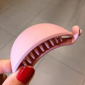 New Cute Candy Colors Banana Shape Hair Claws Women Girls Sweet Hair Clips Ponytail Holder Hairpins Fashion Hair Accessories AExp