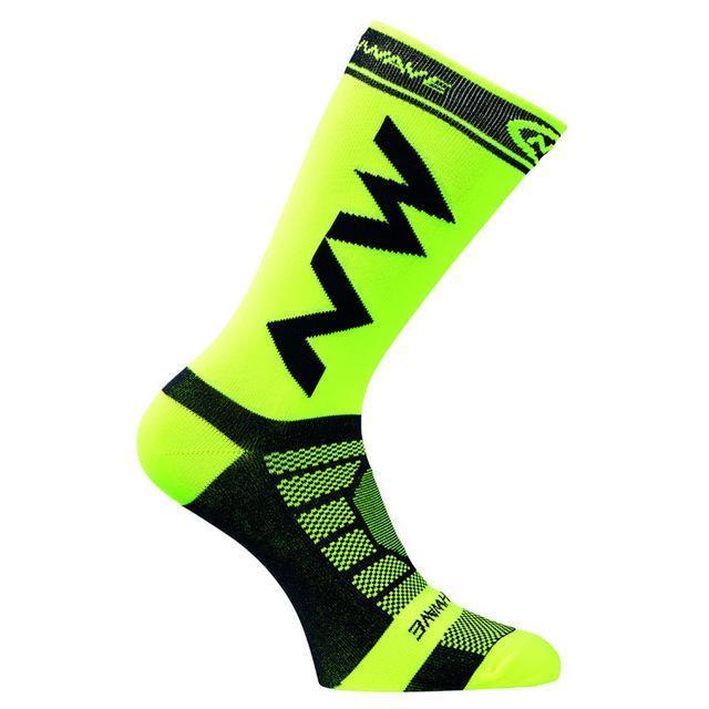 New Cycling Socks - Comfortable & Breathable Men Sports Socks-Fluorescent green-JadeMoghul Inc.