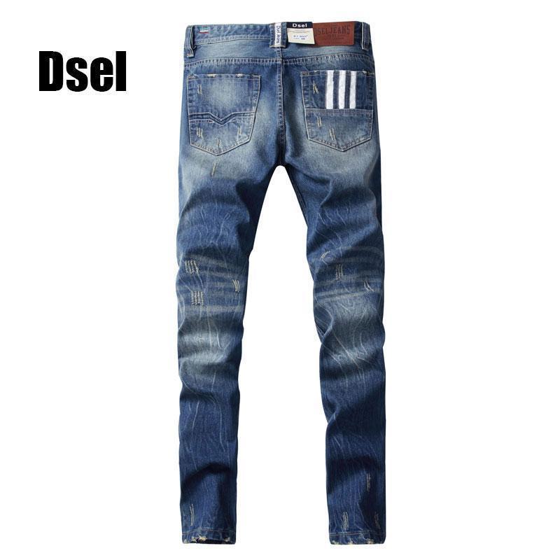 New Denim Jeans For Men / Men Straight Cut Jeans-Blue-29-JadeMoghul Inc.