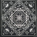 New Design Fashion Hip Hop 100% Cotton Skull Bandana Square Scarf Black Paisley Bicycle Headband For Women/Men/Boys/Girls AExp