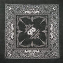 New Design Fashion Hip Hop 100% Cotton Skull Bandana Square Scarf Black Paisley Bicycle Headband For Women/Men/Boys/Girls AExp