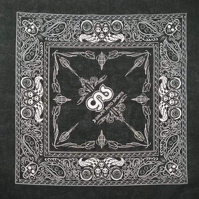 New Design Fashion Hip Hop 100% Cotton Skull Bandana Square Scarf Black Paisley Bicycle Headband For Women/Men/Boys/Girls AExp