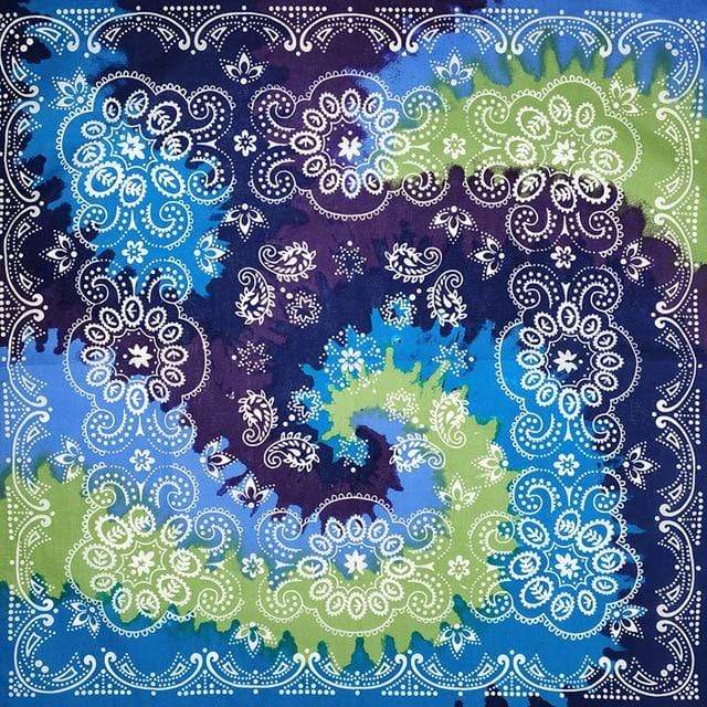 New Design Fashion Hip Hop 100% Cotton Skull Bandana Square Scarf Black Paisley Bicycle Headband For Women/Men/Boys/Girls AExp