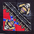 New Design Fashion Hip Hop 100% Cotton Skull Bandana Square Scarf Black Paisley Bicycle Headband For Women/Men/Boys/Girls AExp