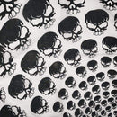 New Design Fashion Hip Hop 100% Cotton Skull Bandana Square Scarf Black Paisley Bicycle Headband For Women/Men/Boys/Girls AExp