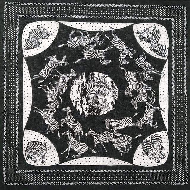 New Design Fashion Hip Hop 100% Cotton Skull Bandana Square Scarf Black Paisley Bicycle Headband For Women/Men/Boys/Girls AExp