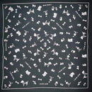 New Design Fashion Hip Hop 100% Cotton Skull Bandana Square Scarf Black Paisley Bicycle Headband For Women/Men/Boys/Girls AExp