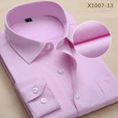 New Design Twill Cotton Pure Color Business Formal Dress Shirt For Men-X007 13 pure pink-XXS-JadeMoghul Inc.