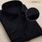 New Design Twill Cotton Pure Color Business Formal Dress Shirt For Men-X1007 1 black twill-XXS-JadeMoghul Inc.