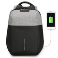 New Design: USB Recharging Laptop Backpack / Custom Lock Design Backpack-Anti-thief Contrast-China-15.6 inch-JadeMoghul Inc.