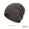 New Design Winter Hats Women Men Beanies Solid Color Autumn Winter Knitted Hat Cap Unisex Cotton-brown-JadeMoghul Inc.