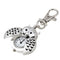 New Design Women Mini Metal Key Ring Owl Double Open Quartz Watch-Silver-JadeMoghul Inc.