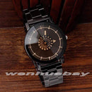 New Design Women Watch / Round Dial Stainless Steel Quartz Wrist Watch