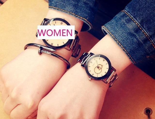 New Design Women Watch / Round Dial Stainless Steel Quartz Wrist Watch-Q1292 WOMEN-JadeMoghul Inc.
