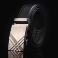 New Designer Mens Belt / Luxury Leather Belt With Metal Buckle-11-110cm-JadeMoghul Inc.