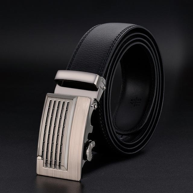 New Designer Mens Belt / Luxury Leather Belt With Metal Buckle-20-120cm-JadeMoghul Inc.