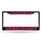 Cadillac License Plate Frame New England Patriots Black Laser Chrome Frame