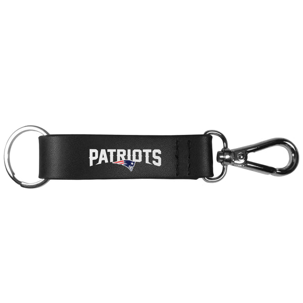 New England Patriots Black Strap Key Chain-Key Chains-JadeMoghul Inc.