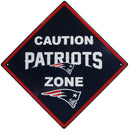 New England Patriots Caution Wall Sign Plaque-Tailgating & BBQ Accessories-JadeMoghul Inc.