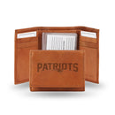 Slim Wallets For Men New England Patriots Embossed Trifold