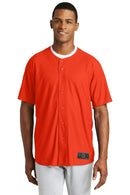 New Era Diamond Era Full-Button Jersey. NEA220-Activewear-Deep Orange-4XL-JadeMoghul Inc.