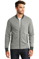 New Era French Terry Baseball Full-Zip. NEA503-Sweatshirts/Fleece-Light Graphite Twist/ Graphite-4XL-JadeMoghul Inc.