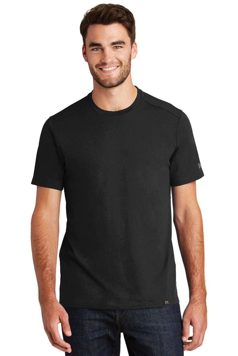 New Era Heritage Blend Crew Tee. NEA100-T-shirts-Black-M-JadeMoghul Inc.
