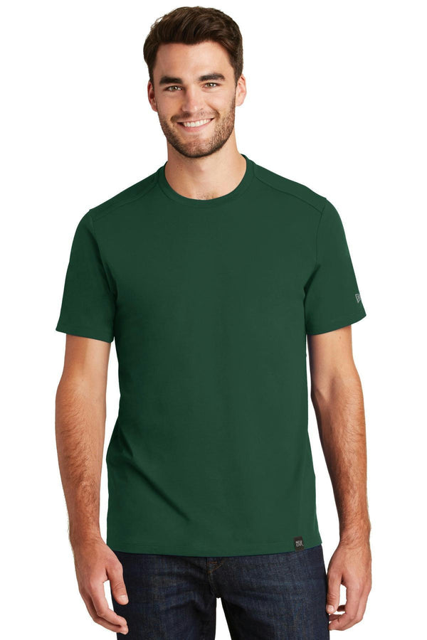 New Era Heritage Blend Crew Tee. NEA100-T-shirts-Dark Green-4XL-JadeMoghul Inc.