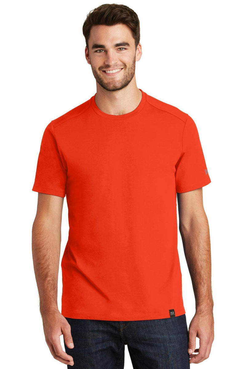 New Era Heritage Blend Crew Tee. NEA100-T-shirts-Deep Orange-4XL-JadeMoghul Inc.