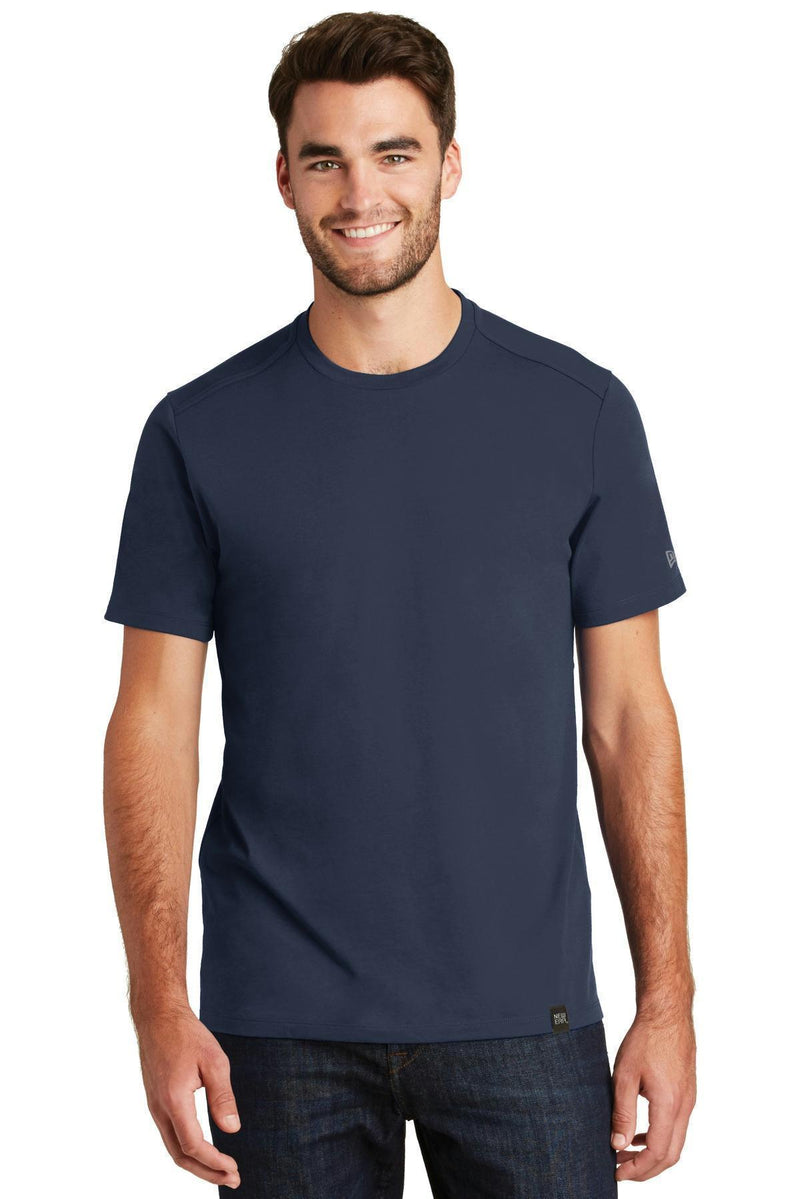 New Era Heritage Blend Crew Tee. NEA100-T-shirts-True Navy-M-JadeMoghul Inc.