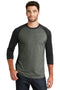 New Era Heritage Blend3/4-Sleeve Baseball Raglan Tee. NEA104-T-shirts-Black/ Black Twist-4XL-JadeMoghul Inc.