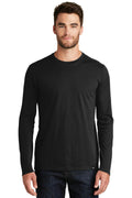 New Era Heritage BlendLong Sleeve Crew Tee. NEA102-T-shirts-Black-4XL-JadeMoghul Inc.