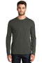 New Era Heritage BlendLong Sleeve Crew Tee. NEA102-T-shirts-Graphite-4XL-JadeMoghul Inc.