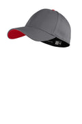 New Era Interception Cap. NE1100-Caps-Graphite/ Scarlet-L/XL-JadeMoghul Inc.