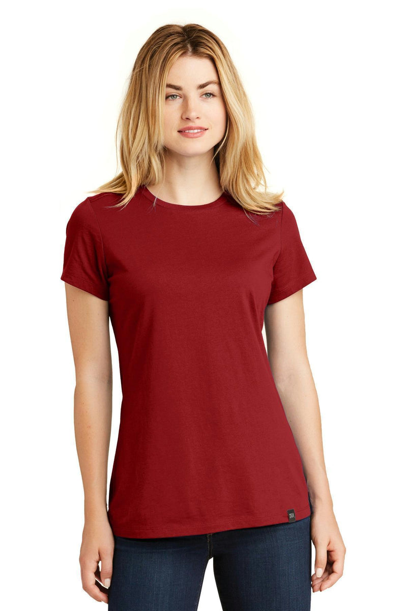 New Era Ladies Heritage Blend Crew Tee. LNEA100-Ladies-Crimson-S-JadeMoghul Inc.