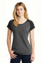 New Era Ladies Heritage BlendVarsity Tee. LNEA107-T-shirts-Black/ Black Twist-4XL-JadeMoghul Inc.