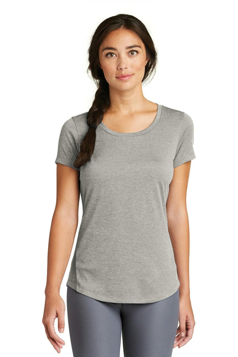 New Era Ladies Series Performance Scoop Tee. LNEA200-Ladies-Rainstorm Grey-3XL-JadeMoghul Inc.