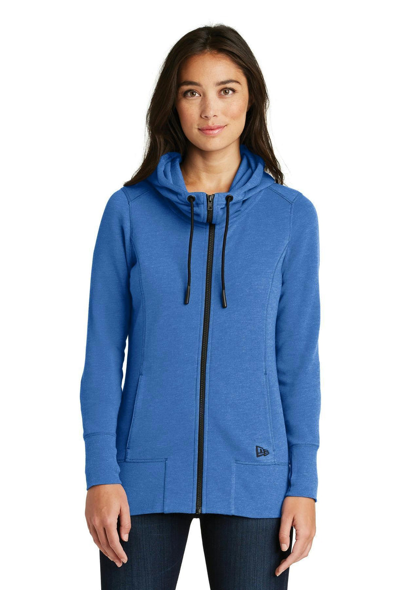 New Era Ladies Tri-BlendFleece Full-Zip Hoodie. LNEA511-Sweatshirts/Fleece-Royal Heather-4XL-JadeMoghul Inc.