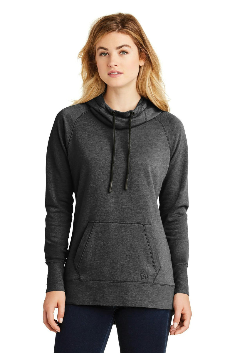 New Era Ladies Tri-BlendFleece Pullover Hoodie. LNEA510-Ladies-Black Heather-4XL-JadeMoghul Inc.