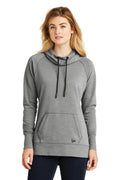 New Era Ladies Tri-BlendFleece Pullover Hoodie. LNEA510-Ladies-Shadow Grey Heather-4XL-JadeMoghul Inc.