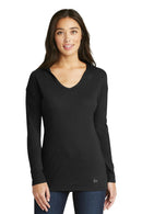 New Era Ladies Tri-BlendPerformance Pullover Hoodie Tee. LNEA131-T-shirts-Black Solid-4XL-JadeMoghul Inc.