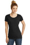 New Era Ladies Tri-BlendPerformance Scoop Tee. LNEA130-Ladies-Black Solid-4XL-JadeMoghul Inc.