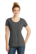 New Era Ladies Tri-BlendPerformance Scoop Tee. LNEA130-Ladies-Dark Graphite-4XL-JadeMoghul Inc.