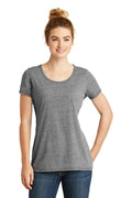 New Era Ladies Tri-BlendPerformance Scoop Tee. LNEA130-Ladies-Shadow Grey-4XL-JadeMoghul Inc.