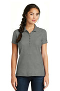 New Era Ladies Venue Home Plate Polo. LNEA300-Ladies-Graphite Heather-3XL-JadeMoghul Inc.