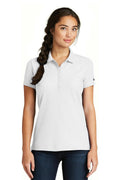 New Era Ladies Venue Home Plate Polo. LNEA300-Ladies-White-4XL-JadeMoghul Inc.