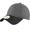 New Era Melton Wool Heather Cap. NE206-Caps-Graphite Heather/ Black-OSFA-JadeMoghul Inc.