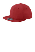 New Era Original Fit Diamond Era Flat Bill Snapback Cap. NE404-Caps-Crimson-OSFA-JadeMoghul Inc.