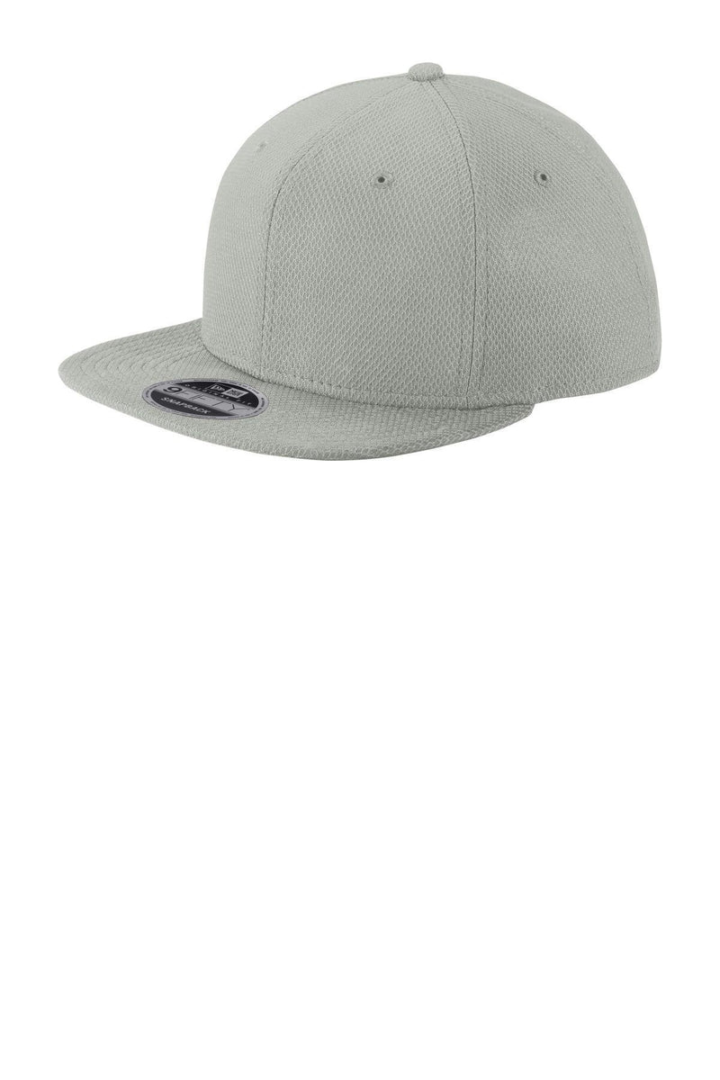 New Era Original Fit Diamond Era Flat Bill Snapback Cap. NE404-Caps-Grey-OSFA-JadeMoghul Inc.