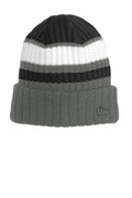 New Era Ribbed Tailgate Beanie. NE903-Caps-Black/ Graphite-OSFA-JadeMoghul Inc.